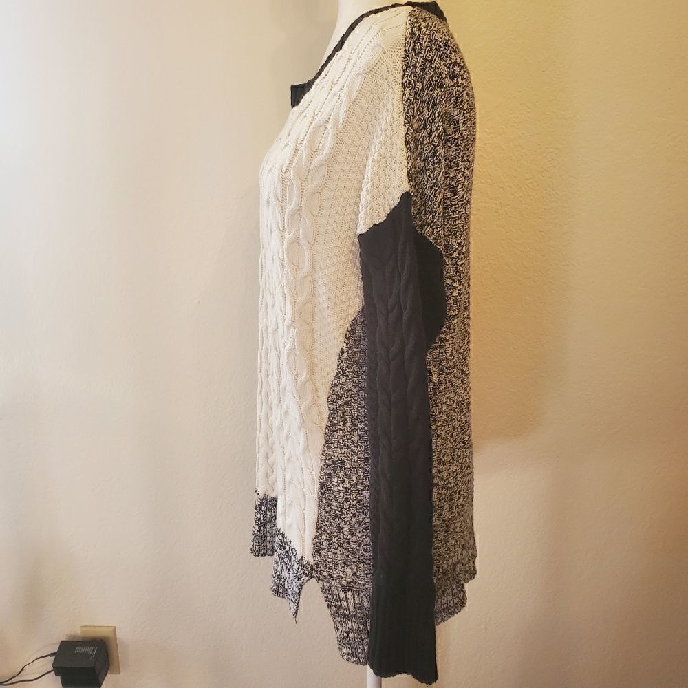 Metaphor Gray Color Block Sweater L - Picture 5 of 8